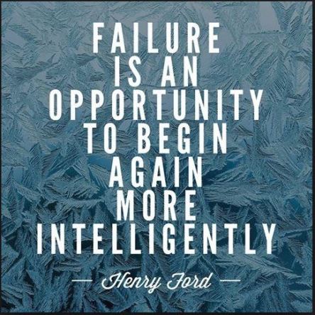 Failure opportunity start over