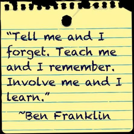 Ben Franklin involve me I learn