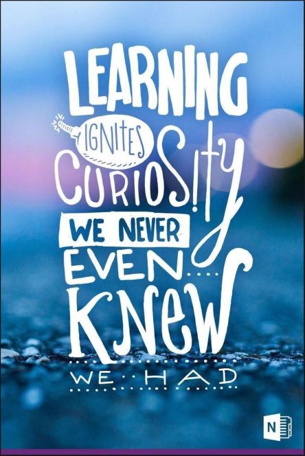Learning ignites curiosity