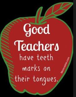 Good teacher teeth marks on tongue