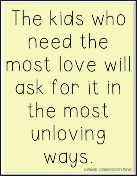 Kids needing the most love