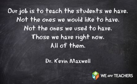Teach the students we have and not ones we do not have