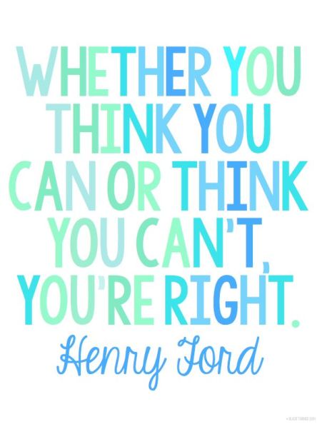 Think you can or think you cannot