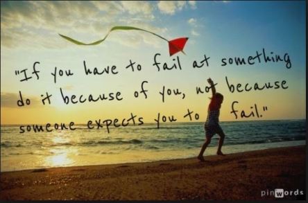 Fail because of you not