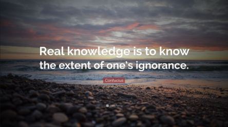 Real knowledge knows ignorance