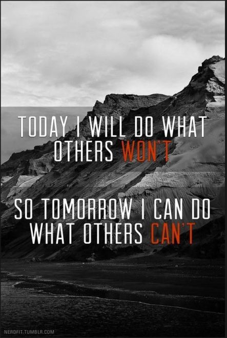 Do what others do not