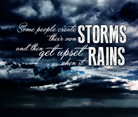 Cause storm upset rain