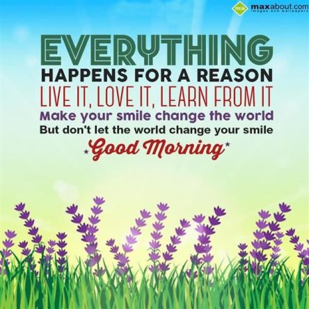 Smile change world not world change smile