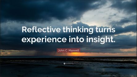 Reflective thinking insight