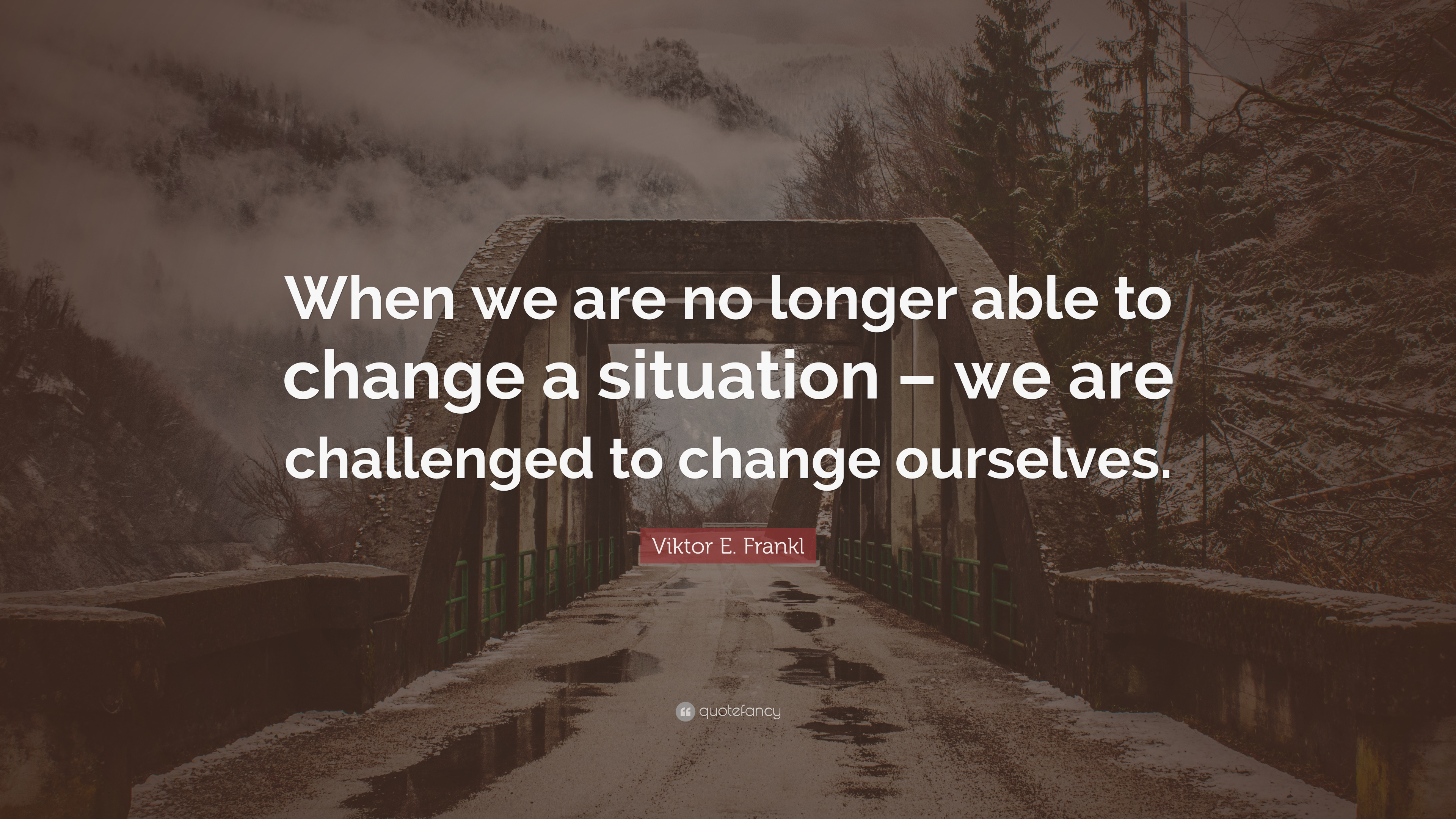 Not change situation change self