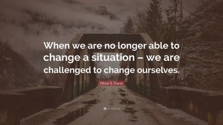 Not change situation change self